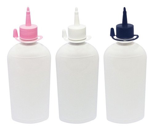 280 Frascos Plástico Branco Pet 400ml C/ Bico Aplicador Min - Imagem 3