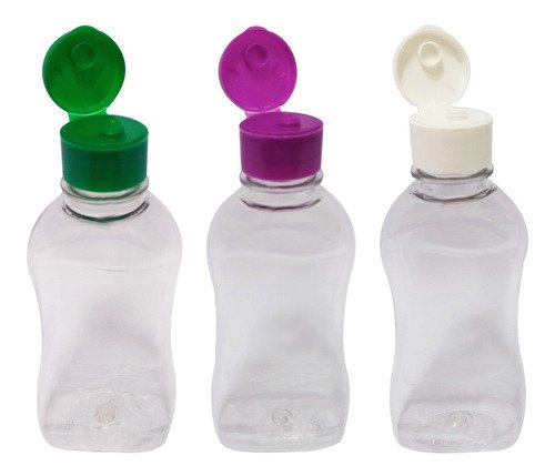 170 Frascos Plástico Cristal Pet 120ml Pimenta Tampa Fliptop