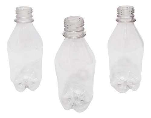 300 Frasco Plástico Cristal Pet 350ml Tampa Rosca 2 Bico Agu - Imagem 3