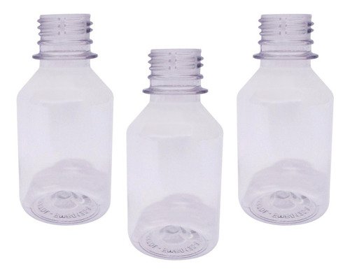 2208 Frasco Plástico Cristal Pet 120ml Vazios Sem Tampas Far