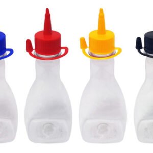 265 Frascos Plástico Cristal Pet 200ml C/ Bico Aplicador Mol