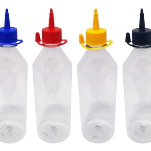 11 Frascos Plástico Cristal Pet 500ml C/ Bico Aplicador Cos