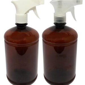 22 Frascos Plásticos Âmbar Pet 1l Com Válvula Gatilho Sab