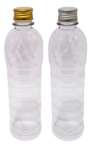 45 Frasco Plástico Cristal Pet 500ml Tampa L Batoque Lim