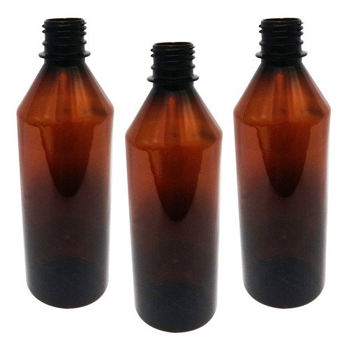 106 Frasco Plástico Âmbar Pet 500ml Tampa L Batoque Cos - Imagem 4