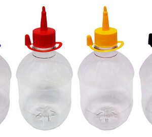 180 Frascos Plástico Cristal Pet 500ml C/ Bico Aplicador Cac