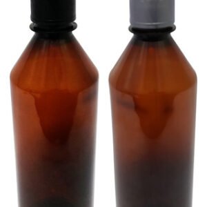 108 Frascos Plástico Âmbar Pet 500ml C/ Tampa Pushpull Cos