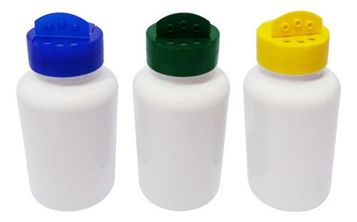 450 Frascos Plástico Branco Pet 240ml Tempero Fliptop Sup