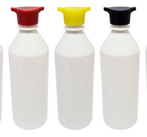 50 Frasco Plástico Branco Pet 500ml Tampa Rosca 2 Bico Cos