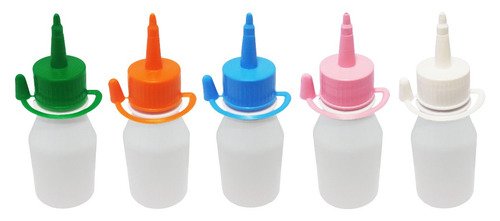 18 Frascos Plásticos Branco Pet 60ml Tampa Bico Aplicador - Imagem 2