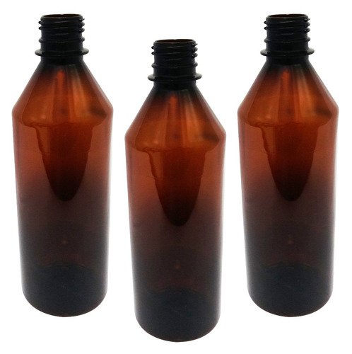 11 Frascos Plástico Âmbar Pet 500ml C/ Tampa Pushpull Cos - Imagem 4