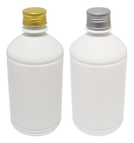 108 Frascos Plástico Branco Pet 500ml Tampa Aluminio S/ Far
