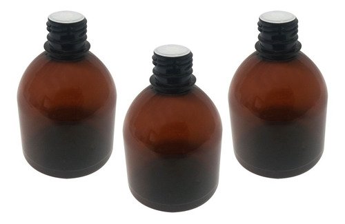 160 Frascos Âmbar Pet 300ml Aromatizante Tampa Batoque Sab - Imagem 2