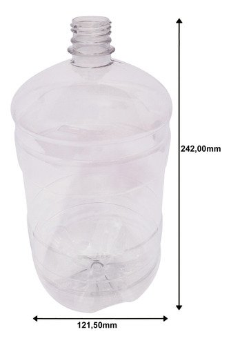 22 Frascos Plásticos Cristal Pet 2l Com Válvula Gatilho Gro - Imagem 5