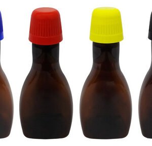 378 Frasco Plástico Âmbar Pet 200ml Tamp Dosadora 20ml Mol