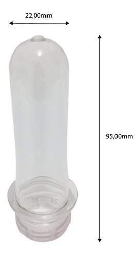 32 Preforma Cristal 27ml Pet 22g Tubete 10cm T Rosca Lacre - Imagem 6