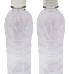 190 Frascos Plásticos Cristal Pet 500ml Válvula Spray S Lim