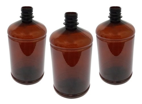 126 Frascos Plásticos Âmbar Pet 1l Com Válvula Gatilho Sab - Imagem 2
