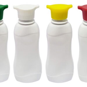 110 Frasco Plástico Branco Pet 200ml Tampa Rosca 2 Bico Cat