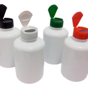 40 Frascos Plástico Branco Pet 500ml Tampa Fliptop Cap Sup