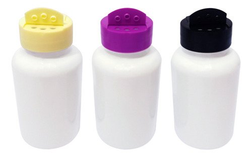 210 Frascos Plástico Branco Pet 240ml Tempero Fliptop Sup - Imagem 3