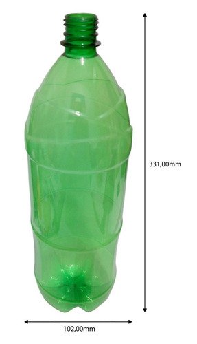 12 Frasco Plástico Verde Pet 2l Com Tampa Rosca 2 Bico Ref - Imagem 6