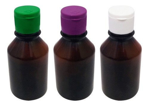 693 Frascos Plásticos Âmbar Pet 150ml C/ Tampa Fliptop Far - Imagem 5
