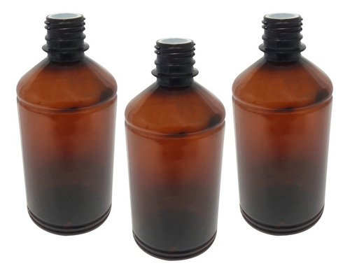 212 Frasco Plástico Âmbar Pet 500ml Tampa L Batoque Far - Imagem 2