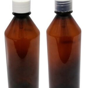 210 Frascos Plástico Âmbar 500ml Válvula Bico Pato S Cos