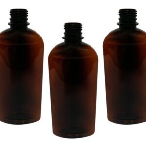 300 Frascos Plástico Âmbar Pet 400ml Vazios Sem Tampas Min