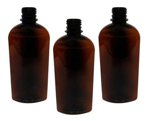 300 Frascos Plástico Âmbar Pet 400ml Vazios Sem Tampas Min