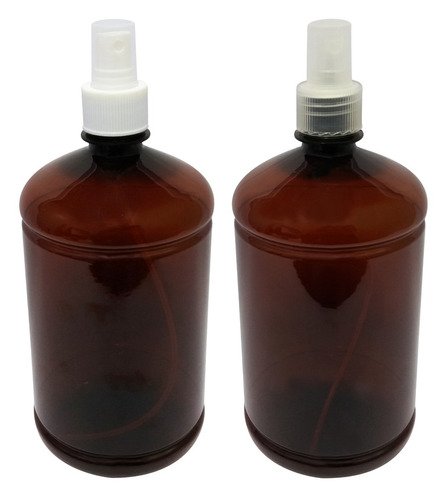 126 Frascos Plásticos Âmbar Pet 1l Com Válvula Spray S Sab