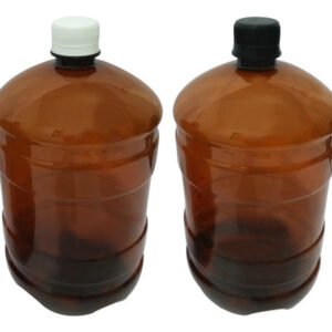 60 Frascos Plástico Âmbar Pet 2l Com Tampa Rosca Lacre Gro