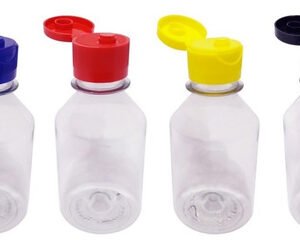 48 Frasco Plásticos Cristal Pet 120ml C/ Tampa Fliptop Far