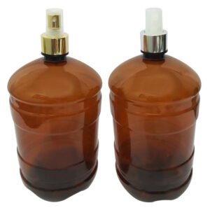 3 Frascos Plásticos Âmbar Pet 2l Com Válvula Spray L Gro