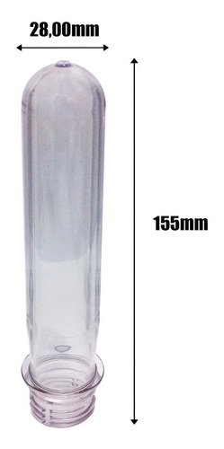 190 Preforma Cristal 43ml Pet 48g Tubete 15,5cm Válv Spray L - Imagem 5