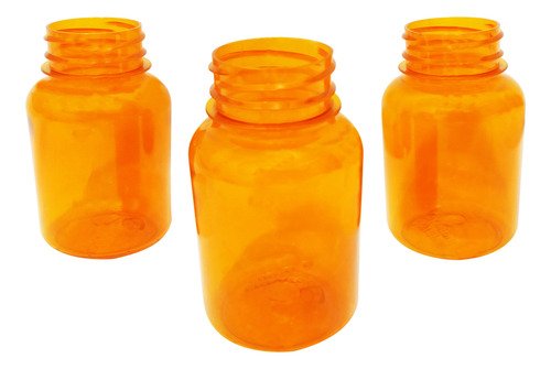 693 Frascos Plástico Laranja Pet 150ml Vazios Sem Tampas Sup