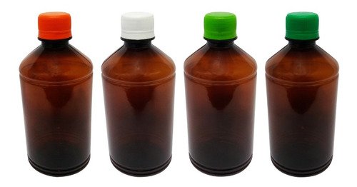 212 Frasco Plástico Âmbar Pet 500ml Tampa S Batoque Far - Imagem 2