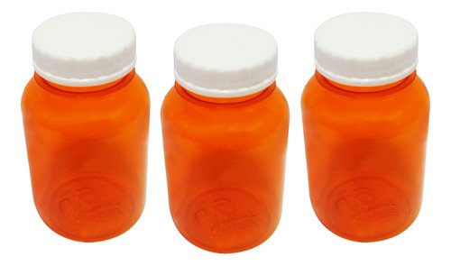 34 Frasco Plástico Laranja Pet 150ml Tam Rosca S/ Lacre Sup