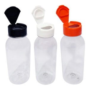 70 Frascos Plástico Cristal Pet 300ml Tampa Fliptop Cap Det