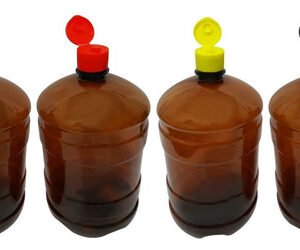 9 Frascos Plástico Âmbar Pet De 2l Com Tampa Fliptop Gro