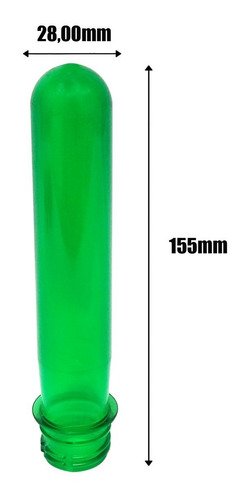 220 Preforma Verde 43ml Pet 48g Tubete 15,5cm Ta Alumi S/ - Imagem 4