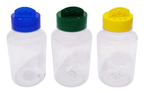 450 Frascos Plástico Cristal Pet 240ml Tempero Fliptop Sup