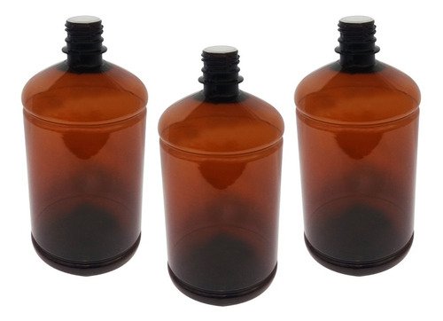 22 Frascos Âmbar Pet 1l Aromatizante Tampa Batoque Sab - Imagem 2
