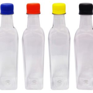 12 Frascos Plástico Cristal Pet 500ml Tampa Rosca Lacre Aze