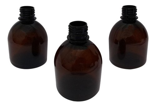 226 Frasco Plástico Âmbar Pet 300ml Batoque 12 Furos Sab - Imagem 3