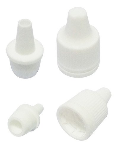 486 Frasco Plástico Branco Pe 100ml C/ Tampa Lacre Gotejador - Imagem 3