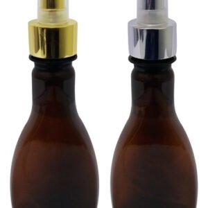 24 Frascos Plásticos Âmbar Pet 200ml Válvula Spray L Mol