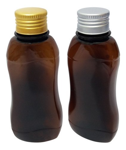106 Frasco Plástico Âmbar Pet 200ml Tampa L Batoque Cat