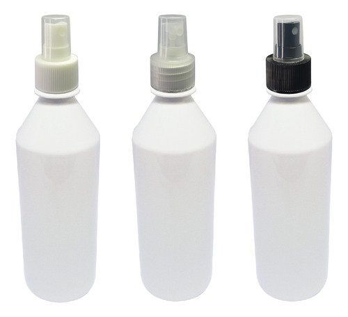 210 Frascos Plásticos Branco Pet 500ml Válvula Spray S Cos